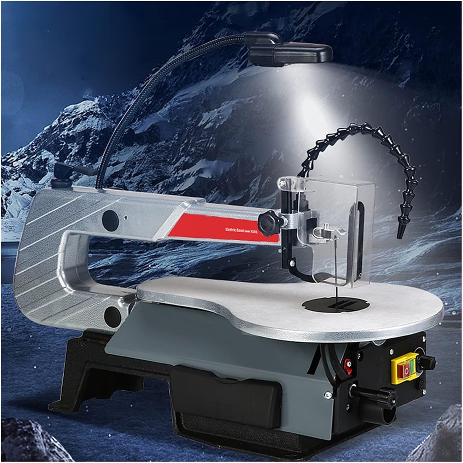 Multifunctional Jig Saw Electric Curve Saw Household Dust-free Woodworking Desktop Wire Saw Machine 180W 400-1600RPM with Efficiency