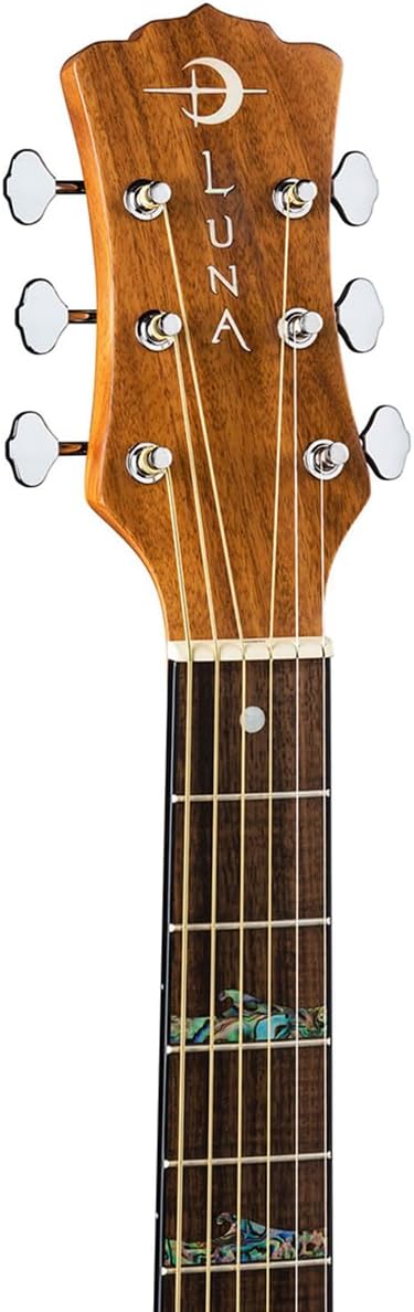 Luna High Tide Grand Concert Cutaway Acoustic/Electric Guitar, KOA