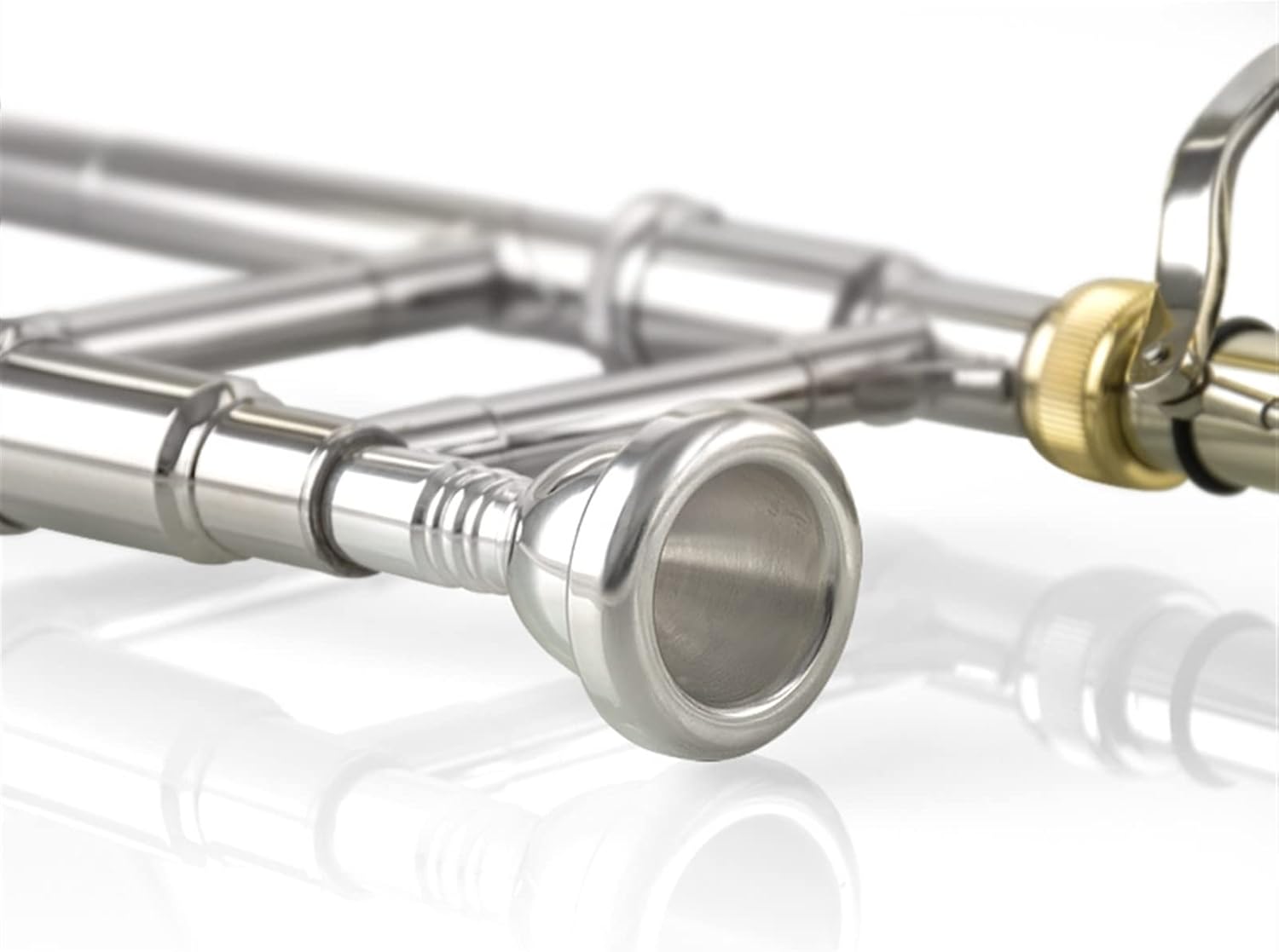 FLFL Student Trombone Tenor Tone Trombone Musical Instrument, B Flat to F, Professional Cupronickel Drawing Tube