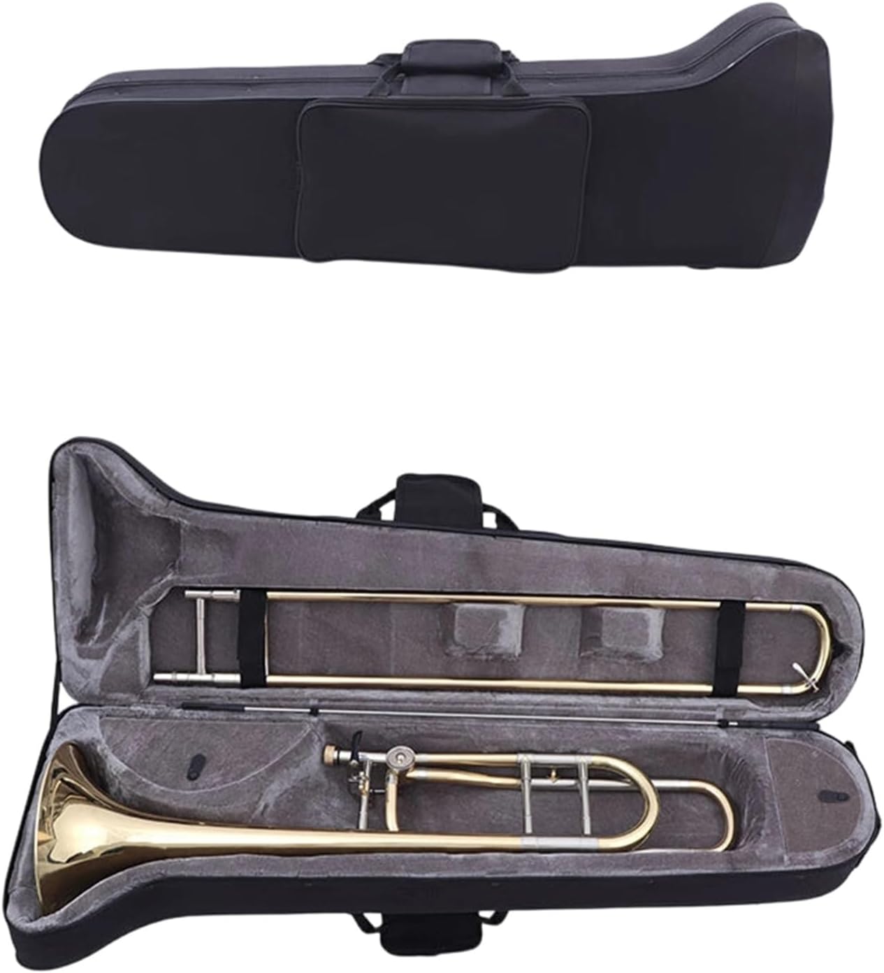Adult Trombone Instrument Suitable For Playing Lacquer Gold Tenor Changed To B Flat F Key Trombone Professional Instrument