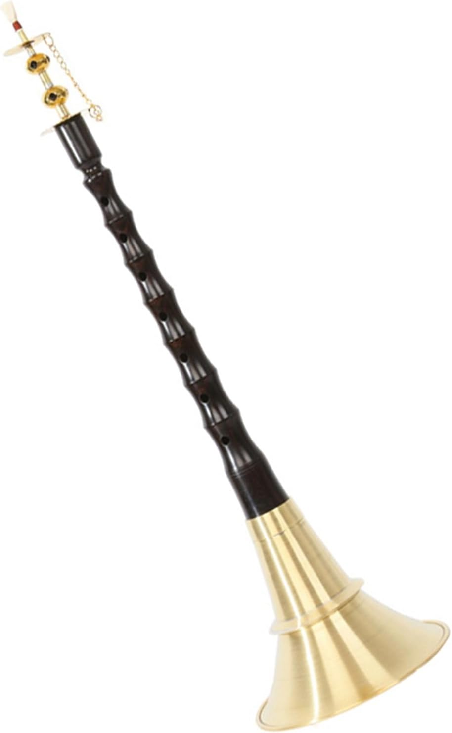 Chinese Suona, Suona,Ebony Pole Chinese Traditional Folk Woodwind Instrument Adult With Accessories(31cm)