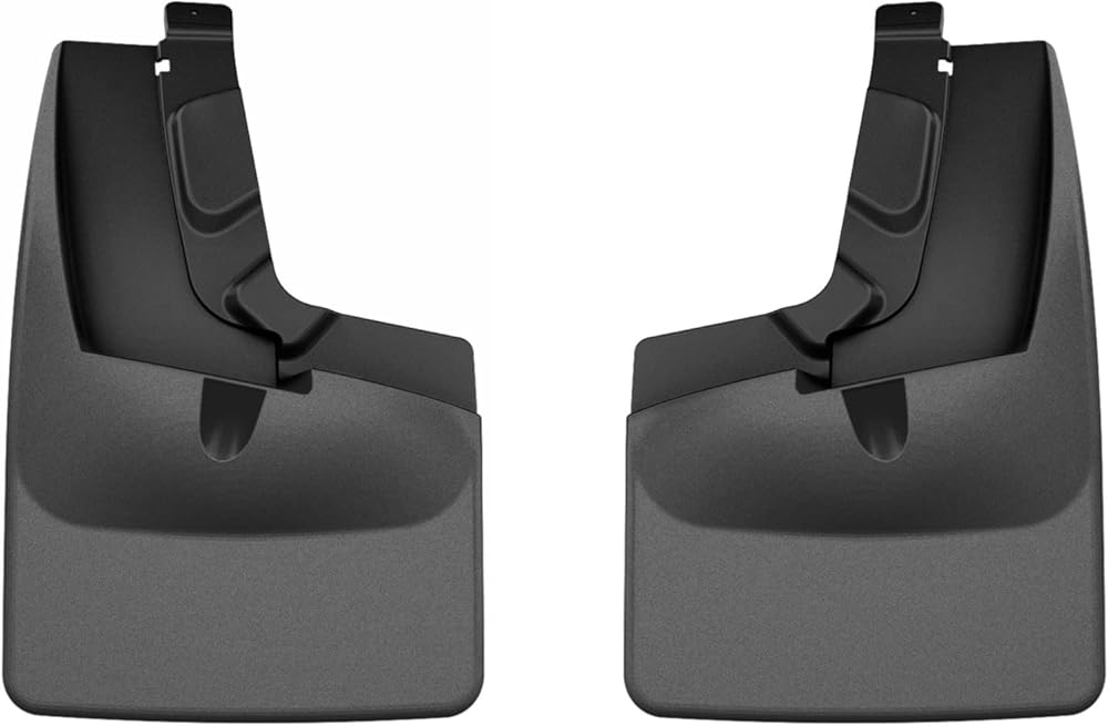 WeatherTech Custom No Drill Splash Guard MudFlaps for Ford Ranger, Rear Pair (120169), Black