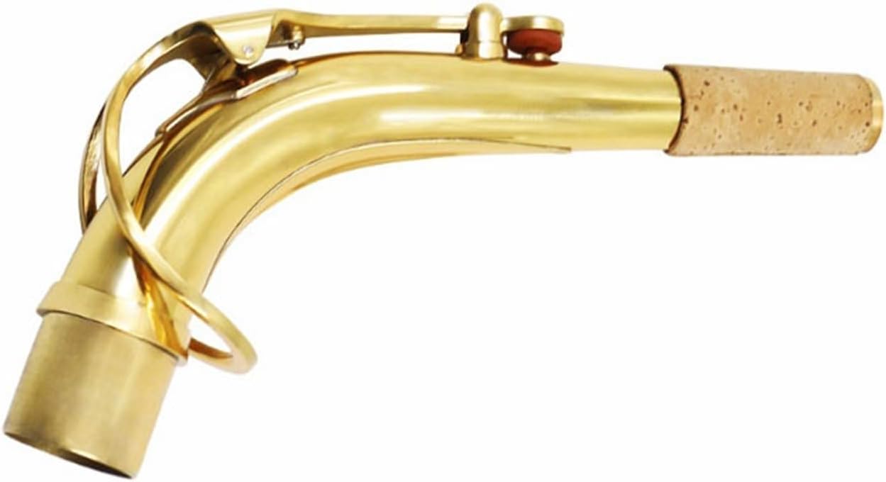 Alto Saxophone Bent Neck Tube E-flat Brass Wind Instrument Mouthpiece Connecting Mouthpiece 245mm Diameter saxophone accessories kit