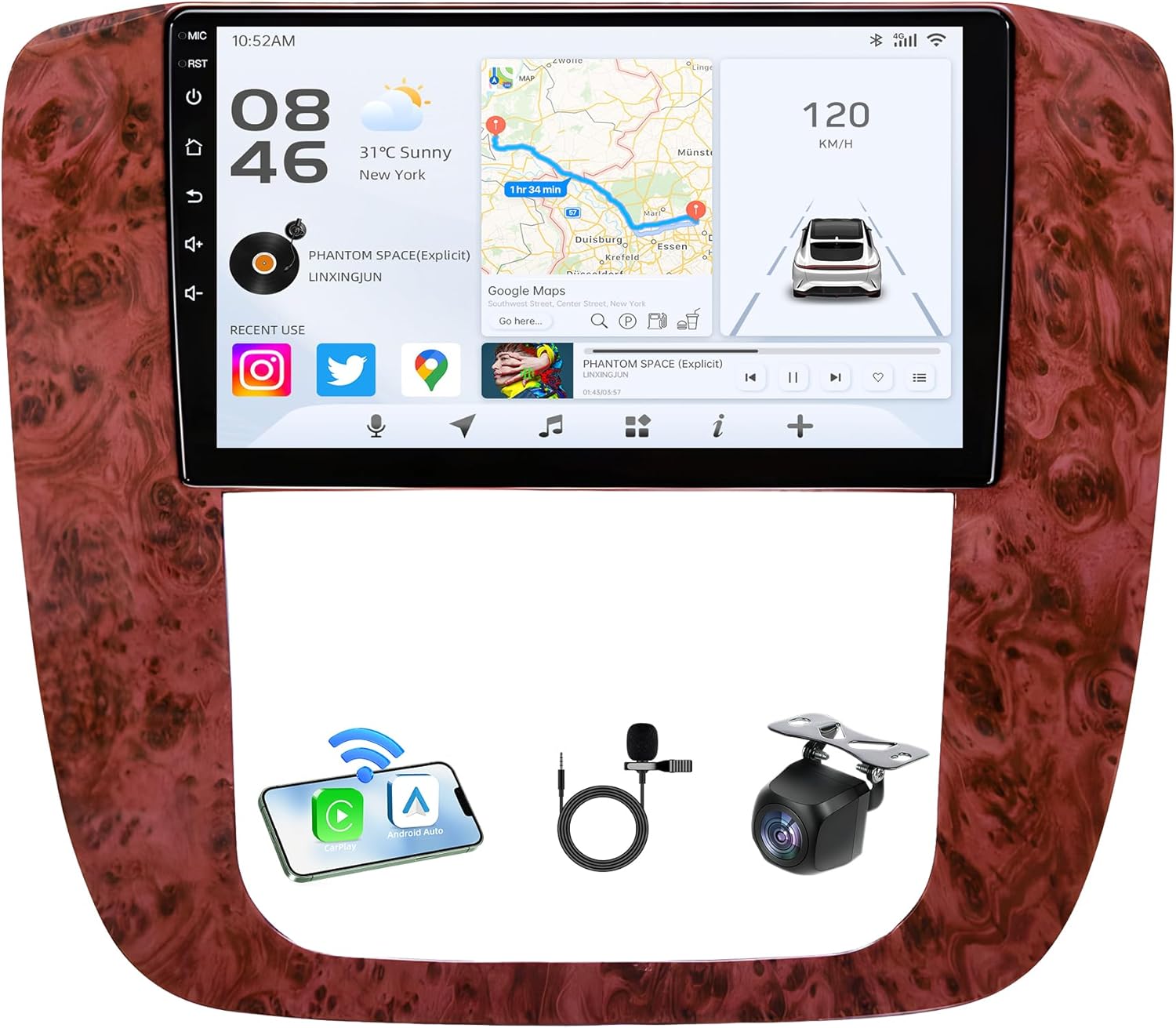 8Core 4RAM Android 13 Car Radio for Chevrolet Chevy Silverado Tahoe Suburban GMC Yukon 2007-2013: 9