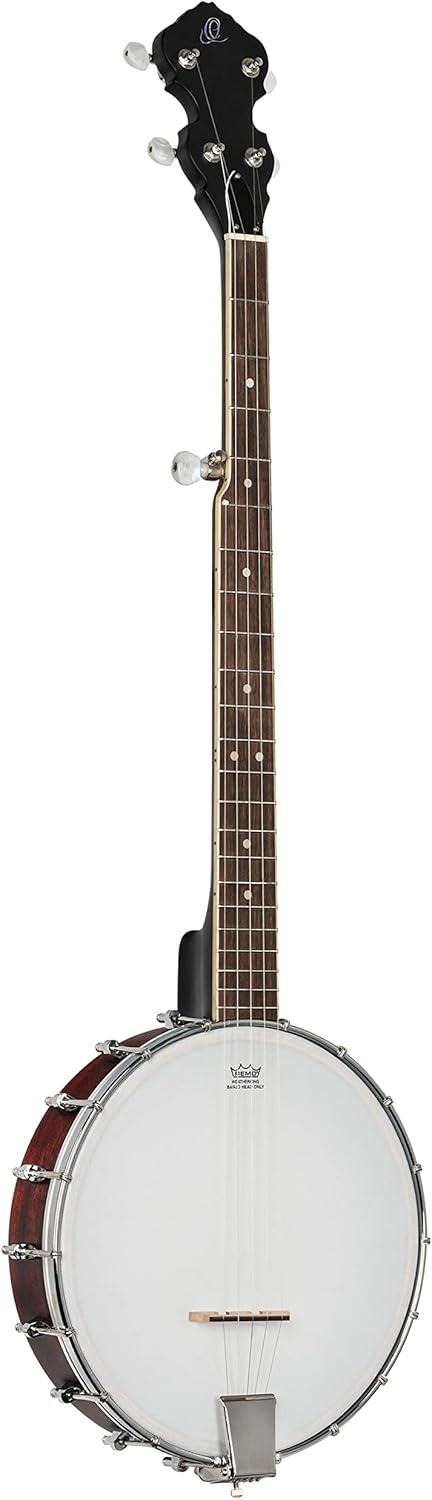 Ortega Guitars Americana Series 5-String Open Back Banjo, Right, Whiskey Burst (OBJ150OP-WB)