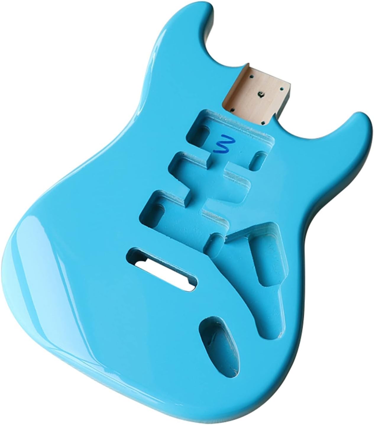 TSTS Blue Poplar Wood Electric Guitar Body for ST Guitar Accessories Guitar Barrel 5.7cm Pocket Width Guitar DIY Accessory