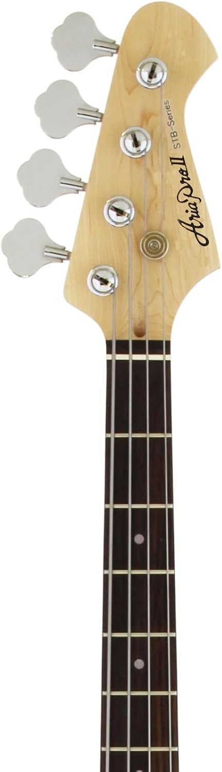 Aria STB-PB Electric Bass Guitar in Black