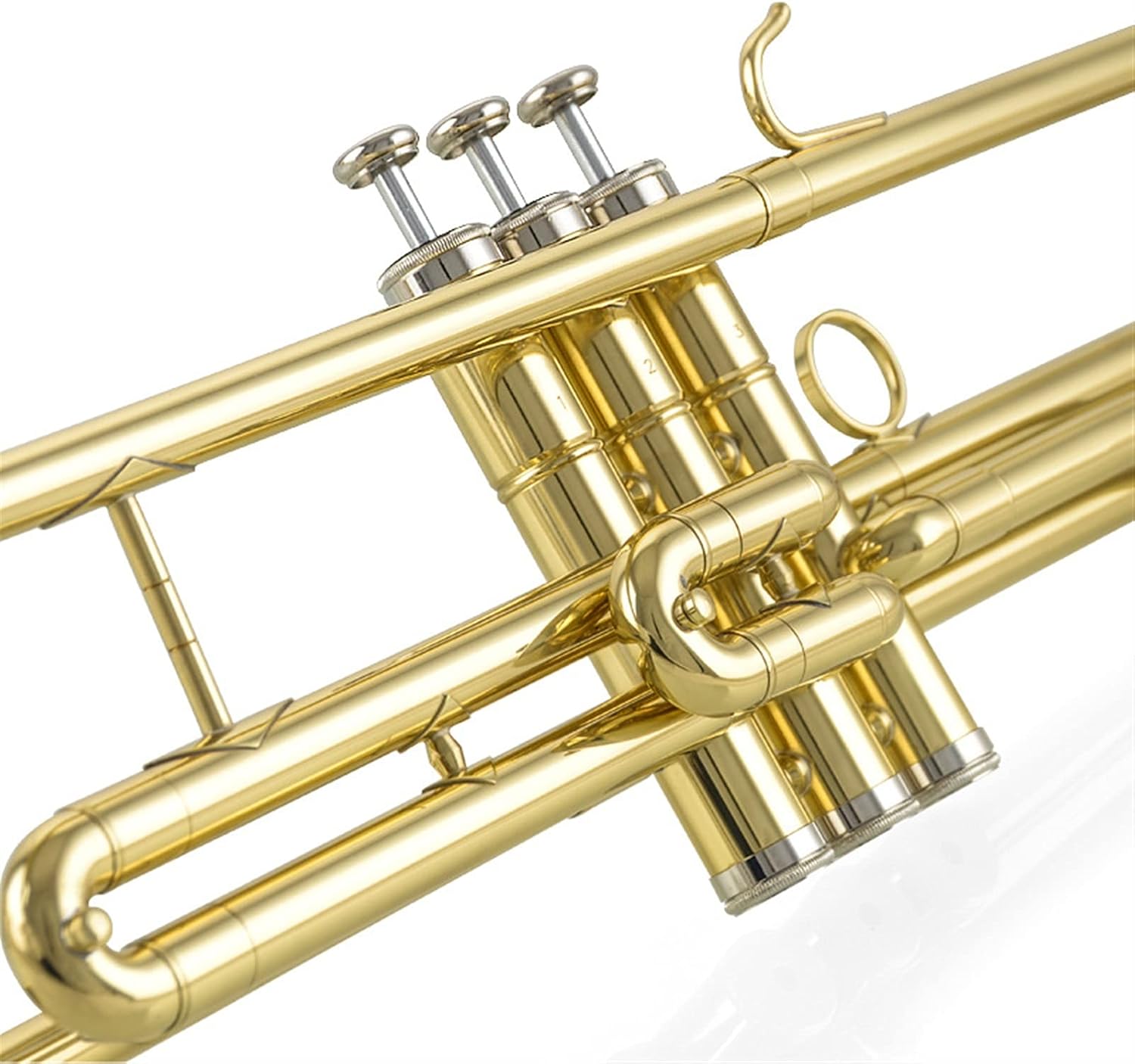 Student Trombone Combination Type Vertical Key Trombone B Flat Lacquered Gold | Nickel-Plated Brass Trombone Kit