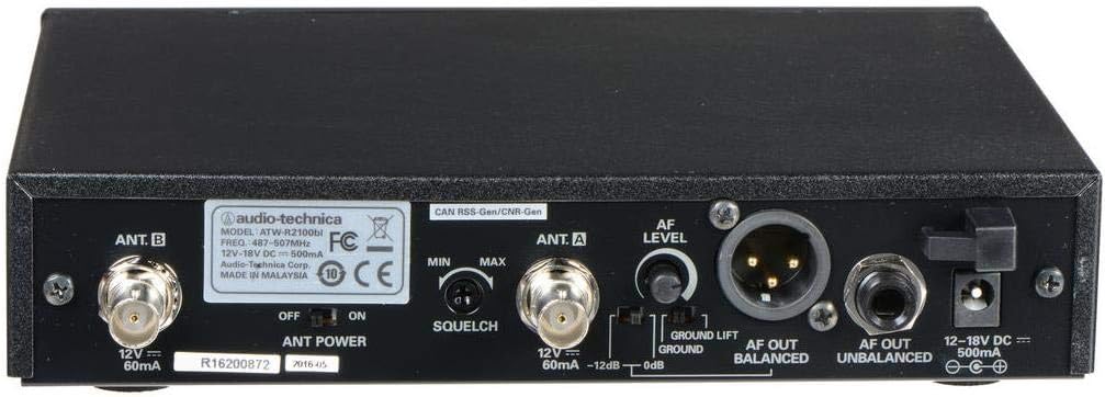 Audio-Technica 2000 Series Wireless System Audio Technica 2000 Series Handheld System (ATW-2120BI), Black