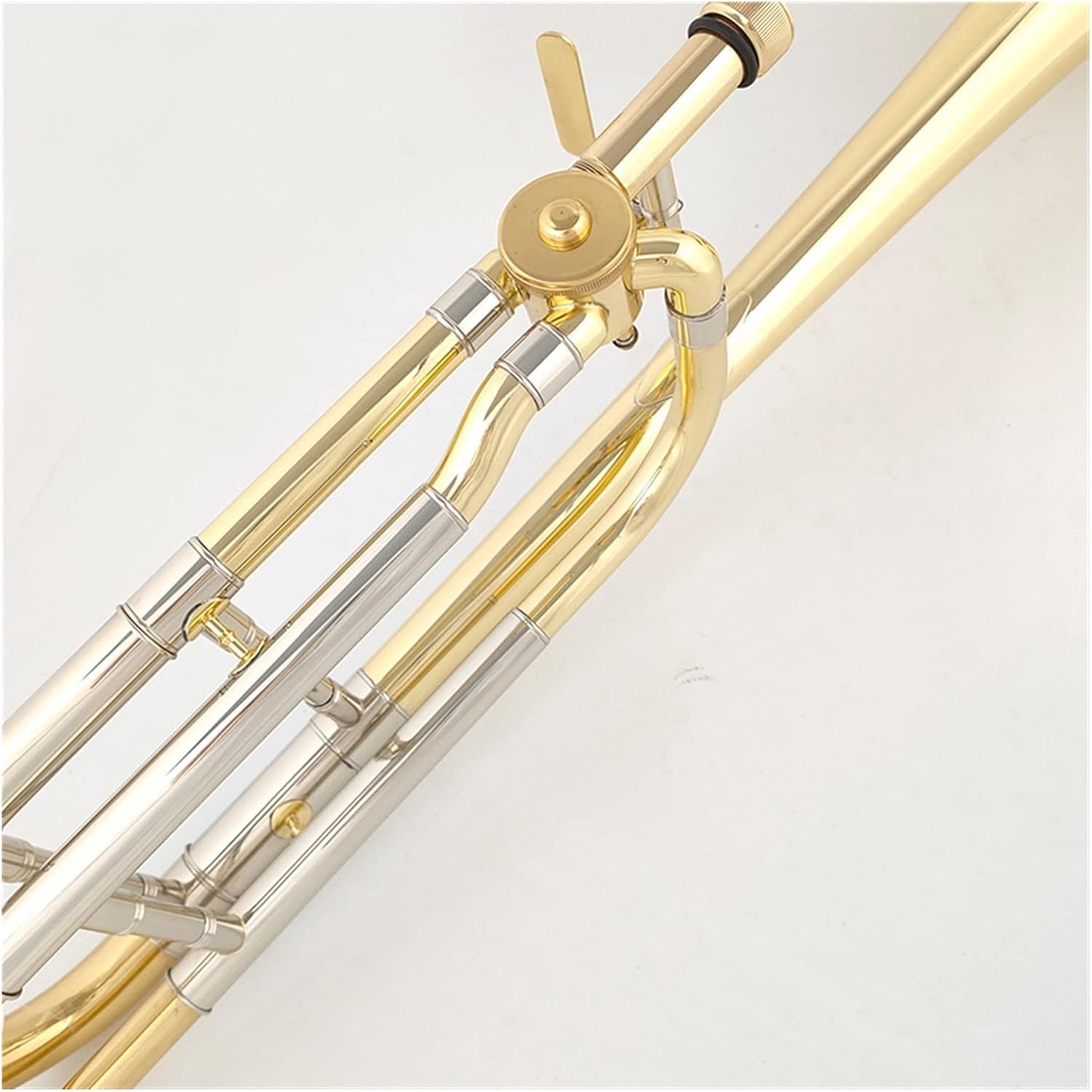 FLFL Student Trombone Tenor Trombone Bb/F Tone with Mouthpiece Carry Case Cleaning Cloth