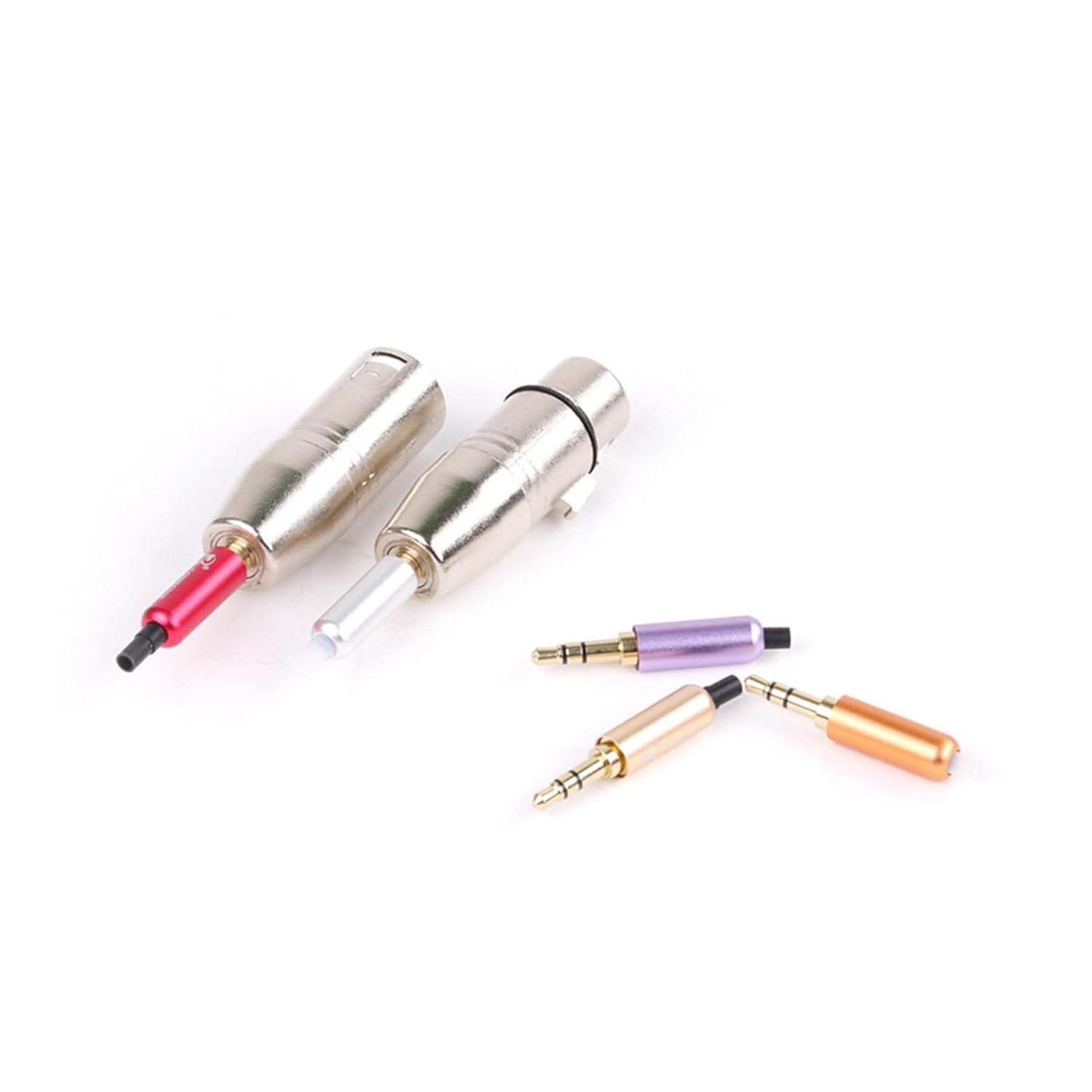 5Sets 3Pins XLR Female Jack to 3.5mm 1/8