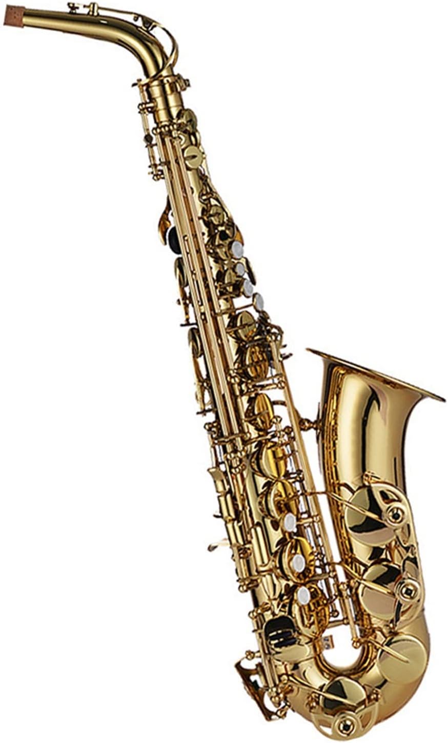 Drop-E Brass Alto Saxophone Natural Shell Button Wind Instrument Suitable for Beginners to Play Grade Test