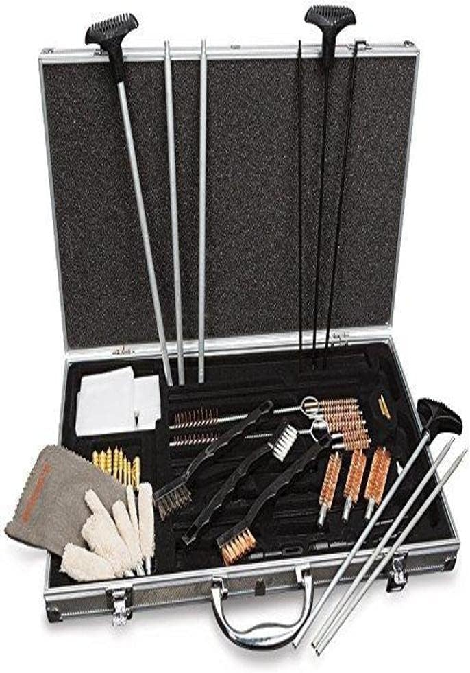HOPPE'S Deluxe UACPR Premium Cleaning Kit W/Alum Case Box,Silver