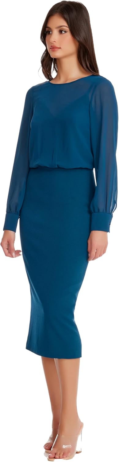 Dress The Population Womens Pilar Bodycon Midi Dress
