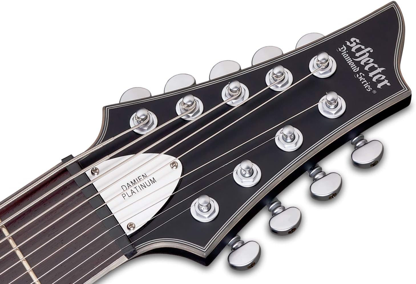 Schecter Damien Platinum 9-String Electric Guitar, Rosewood Fingerboard, Satin Black