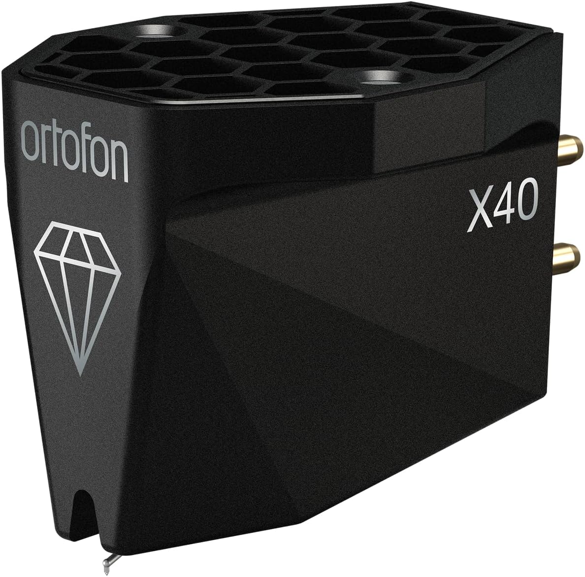 Ortofon MC X40 Moving Coil Phono Cartridge with Nude Shibata Stylus and Boron Cantilever (Black)