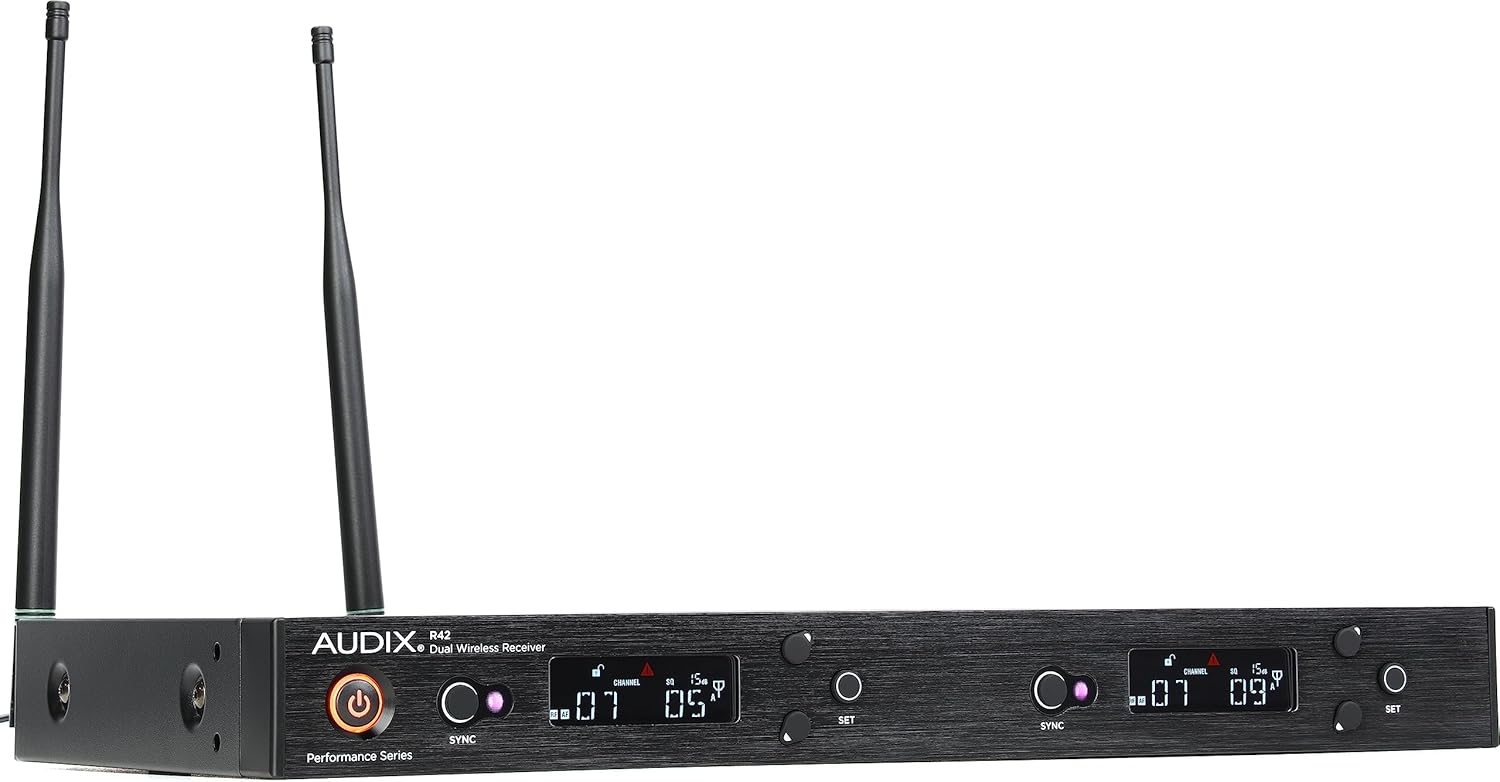 AUDIX AP42 C210 Wireless Combo Handheld and Lavalier Microphone System for Video Productions, Theatrical Productions, and Public Speaking