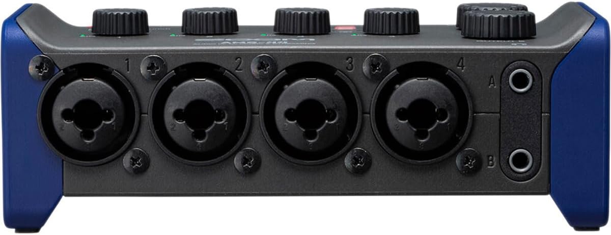 Zoom AMS-44 USB Audio Interface, 4 Inputs, 4 Outputs, Loopback, Direct Monitoring, Bus-Powered, for Recording and Streaming on PC, Mac, iOS, and Android