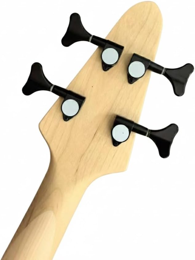 Modern Electric Bass Guitar 4 String & 5 Options Dual Humbucker 24 Fret Extended Range(4-String)