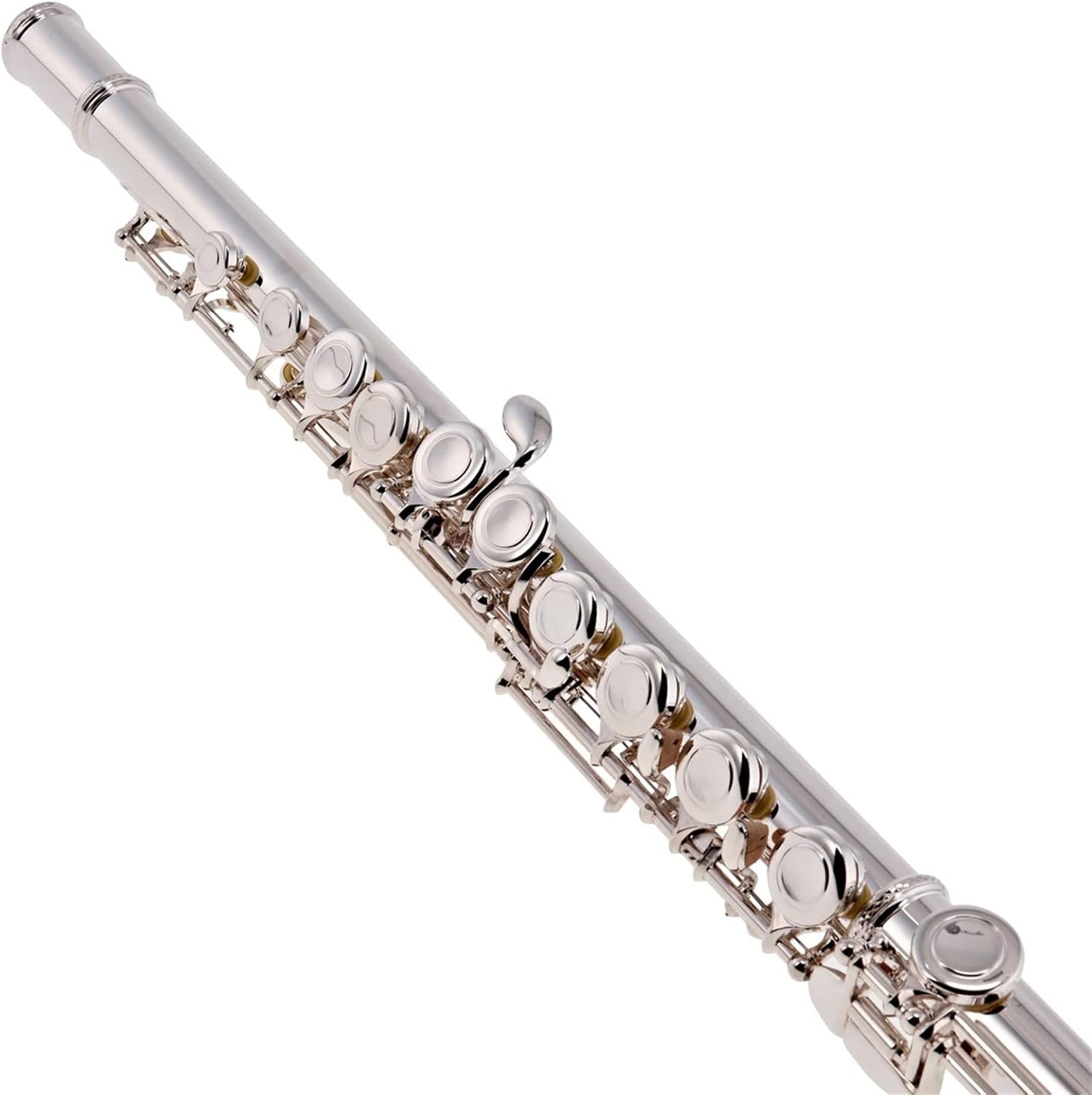 TSTS Flutes Musical Instrument Wind Instrument C Flute Split E Mechanism Offset G Silver Plated Flute with Case and Cover