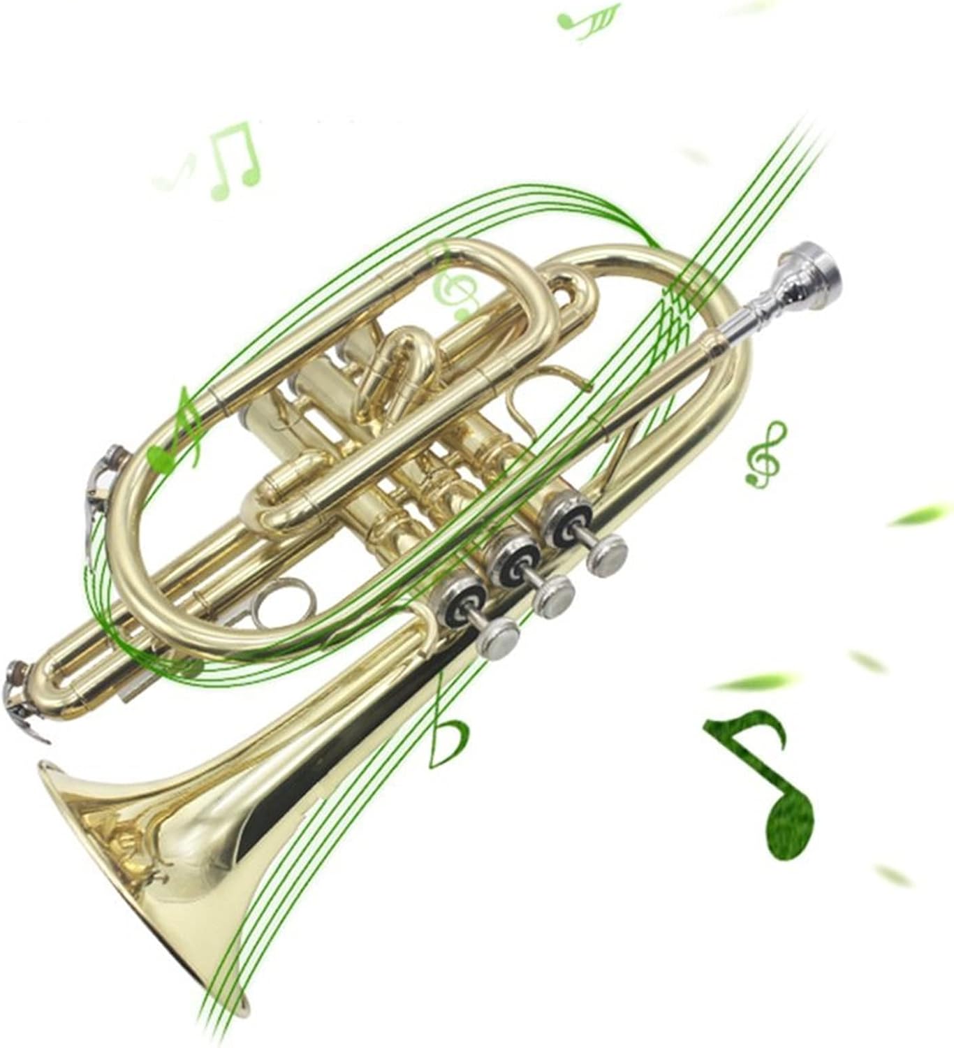 BB B-Flat Cornet Trumpet Brass Professional Cornet Beginner Trumpet