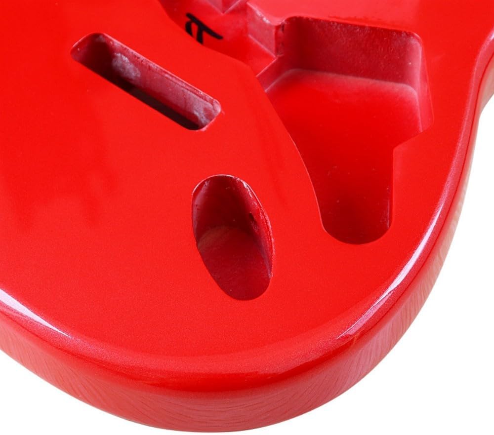 Electric Guitar Body for Fender Strat Stratocaster Guitar Accessory DIY Guitar Body Poplar SSS (Red)