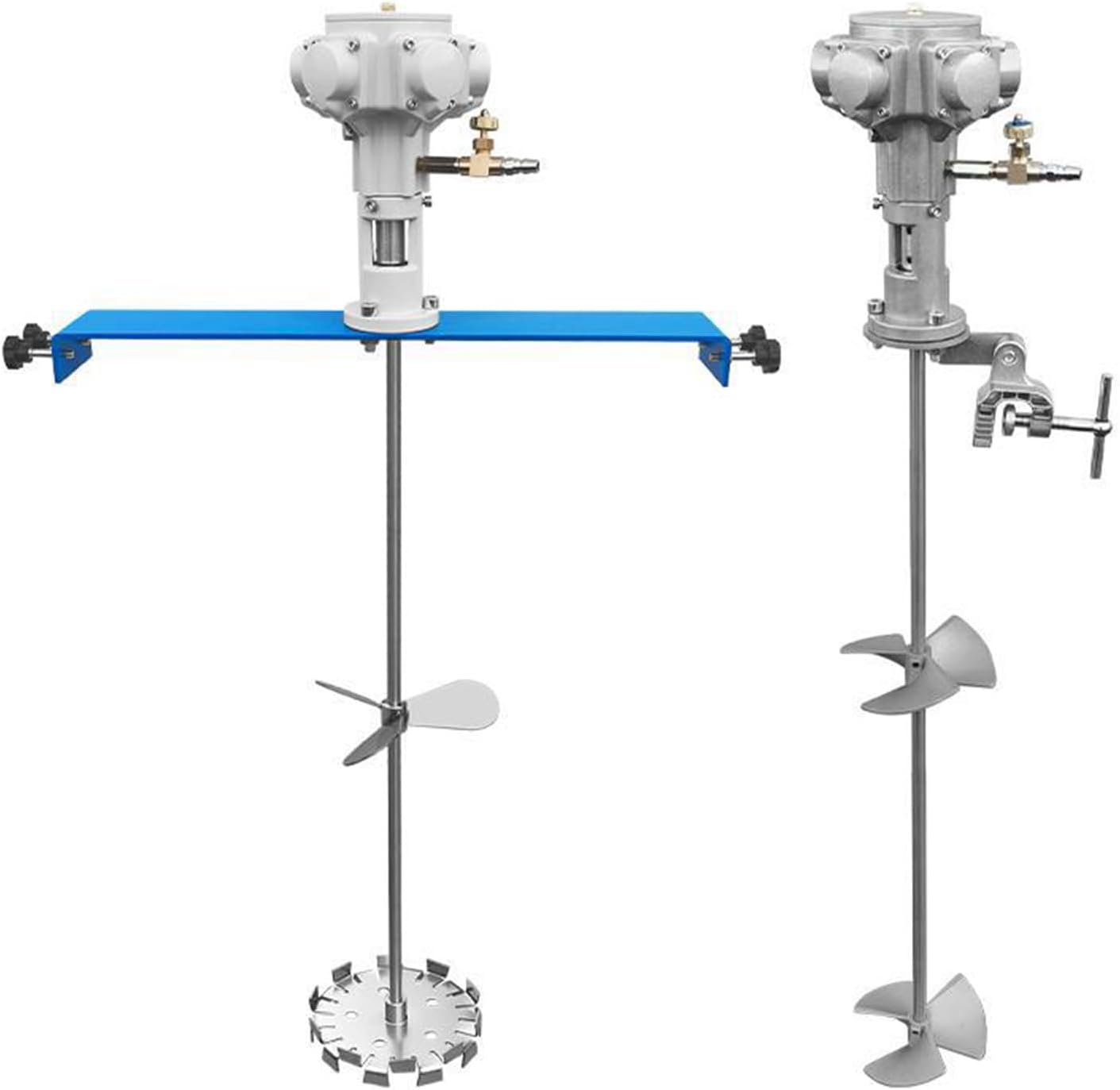 50 Gallon Pneumatic Paint Mixer Thickened Small Tank Barrel Drum Mixer Air Powered Agitator Paint Stirring Machine Mix Tool 1/2HP for Viscous Liquid