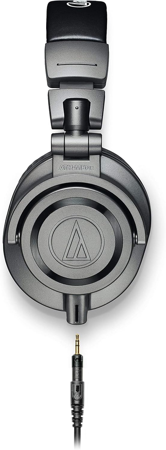 Audio-Technica ATH-M50xGM Professional Monitor Headphones, Gun Metal (Renewed)