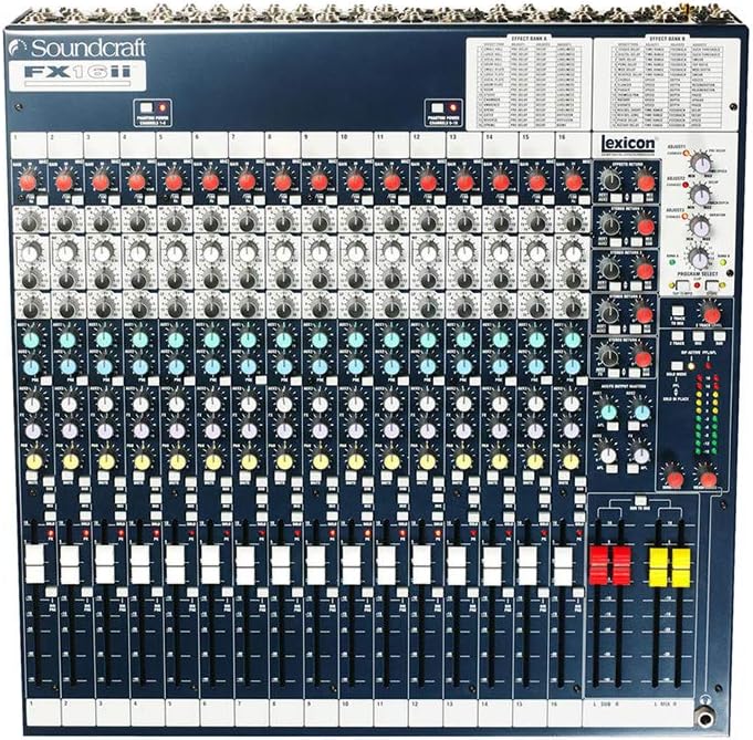 Soundcraft FX16ii Professional Compact Recording/Live Lexicon Effects Mixer