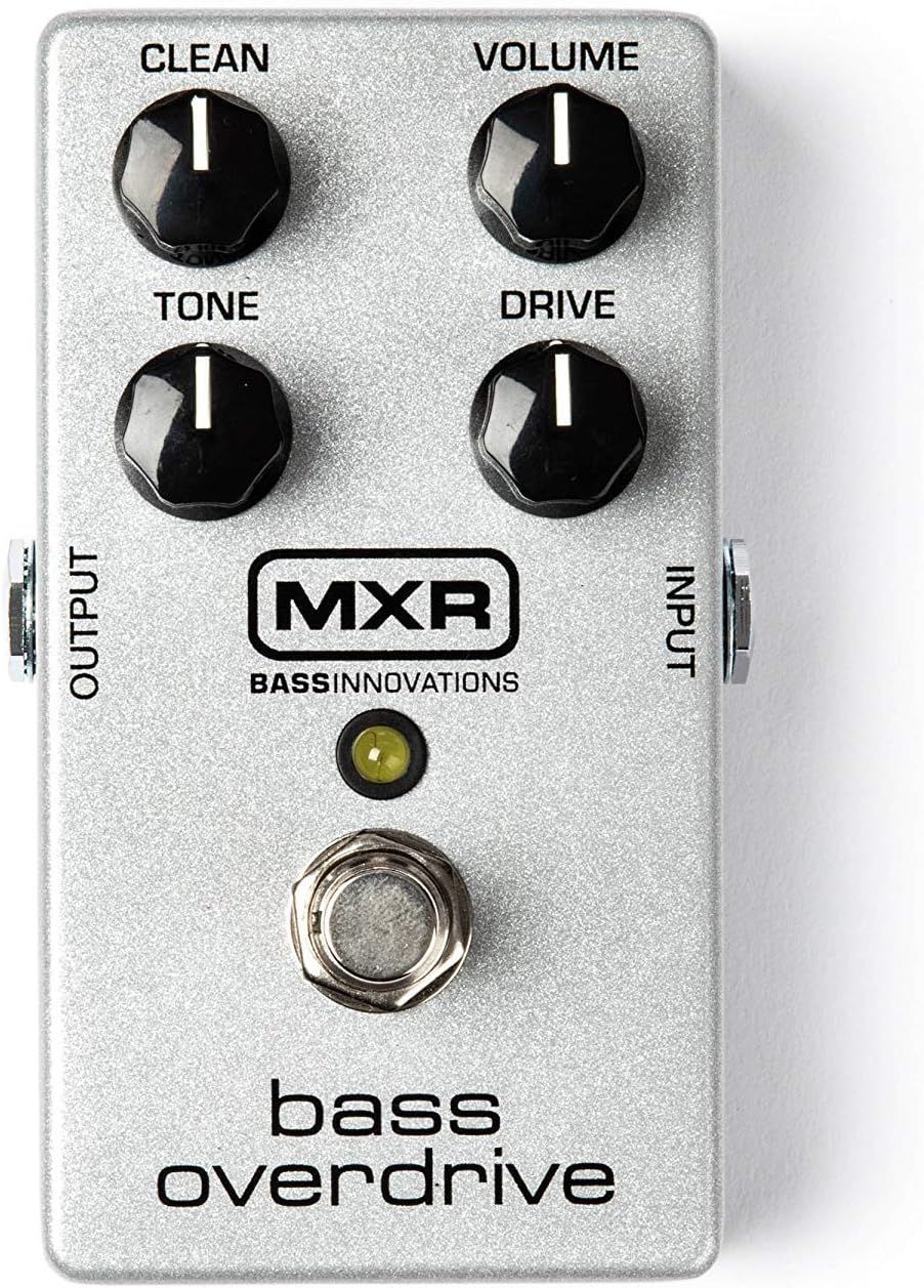 MXR M89 Bass Overdrive Pedal with Volume, Tone, Drive and Clean Controls with 2 Path Cable and 2 Instrument Cable