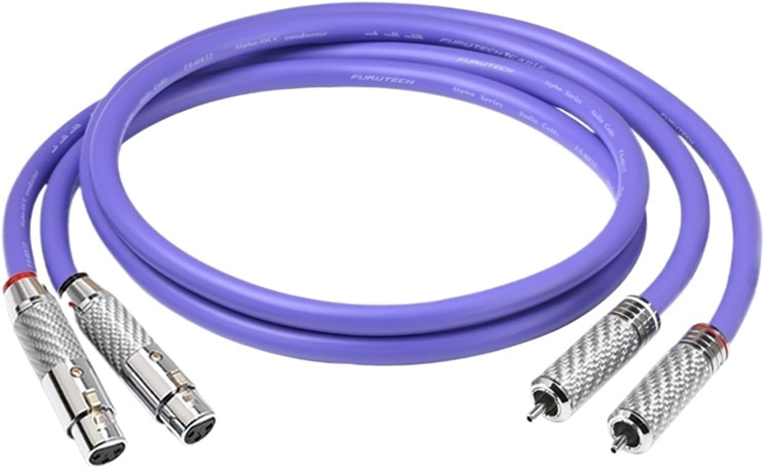 One Pair RCA to XLR Cable for Amplifier Speaker 7N OCC 2RCA Male to 2XLR Male&Female Profesional Audio Cable(2RCA M to 2XLR F,3.5 m)