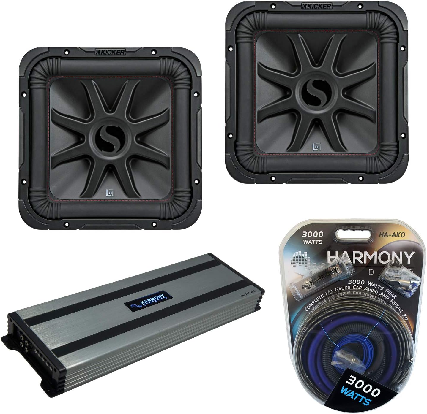 Harmony Audio Kicker (2) 45L7R122 Car Audio L7R Square 12