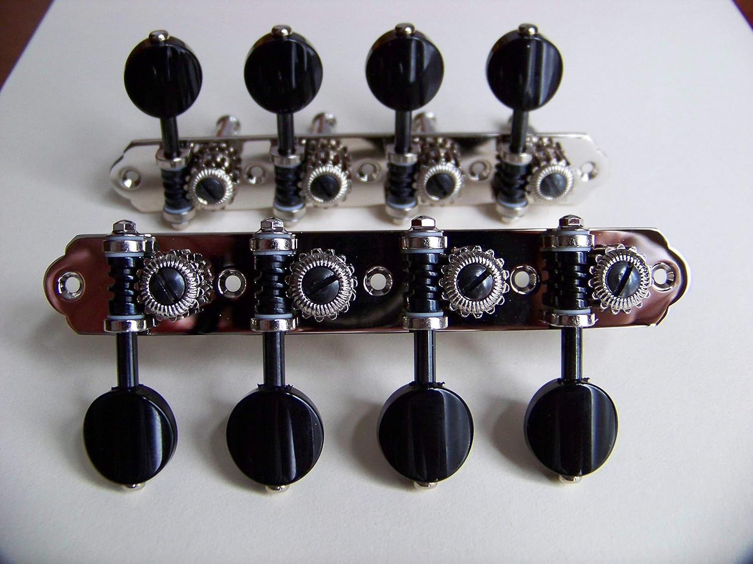 Rubner Mandolin Tuning Machines Silver Nickel with Teflon bearings Upgrade