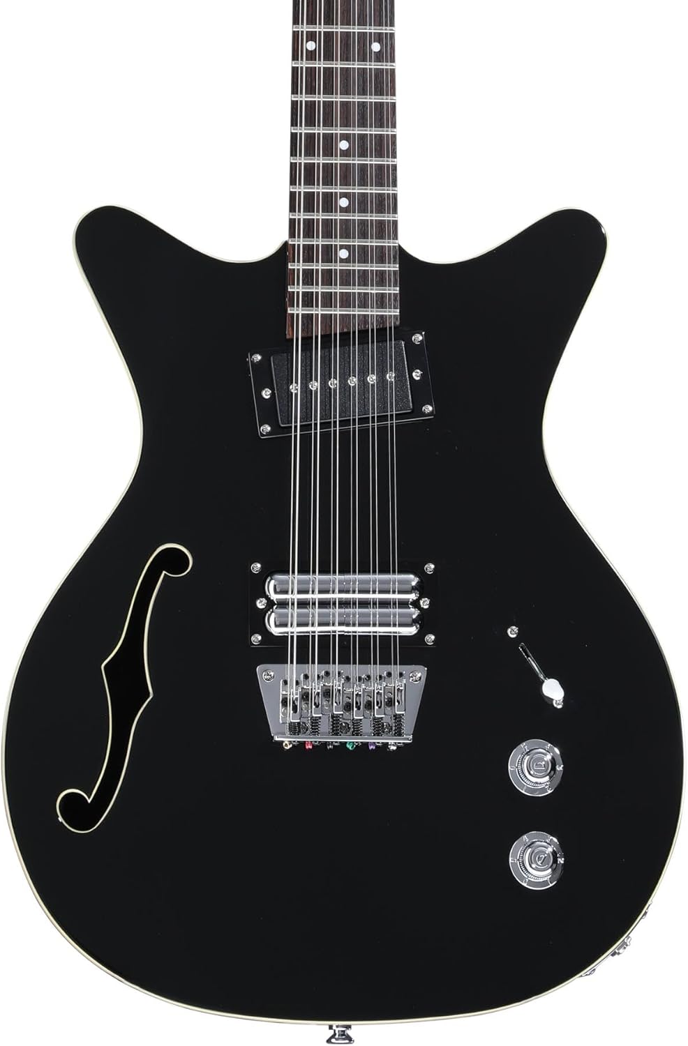 Danelectro Fifty Niner 12-string Semi-hollowbody Electric Guitar - Black Top