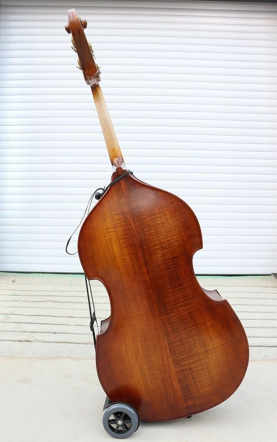 New Upright Double Bass Cart Bass Wheel Alternative Transport Carry String Bass Cart (black)