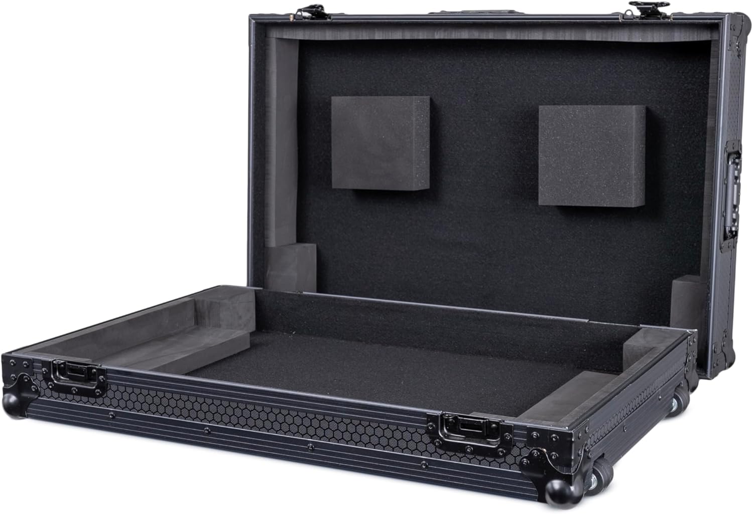 Headliner Pitch Black Low Profile Flight Case Compatible with Pioneer XDJ-RX3 with Wheels