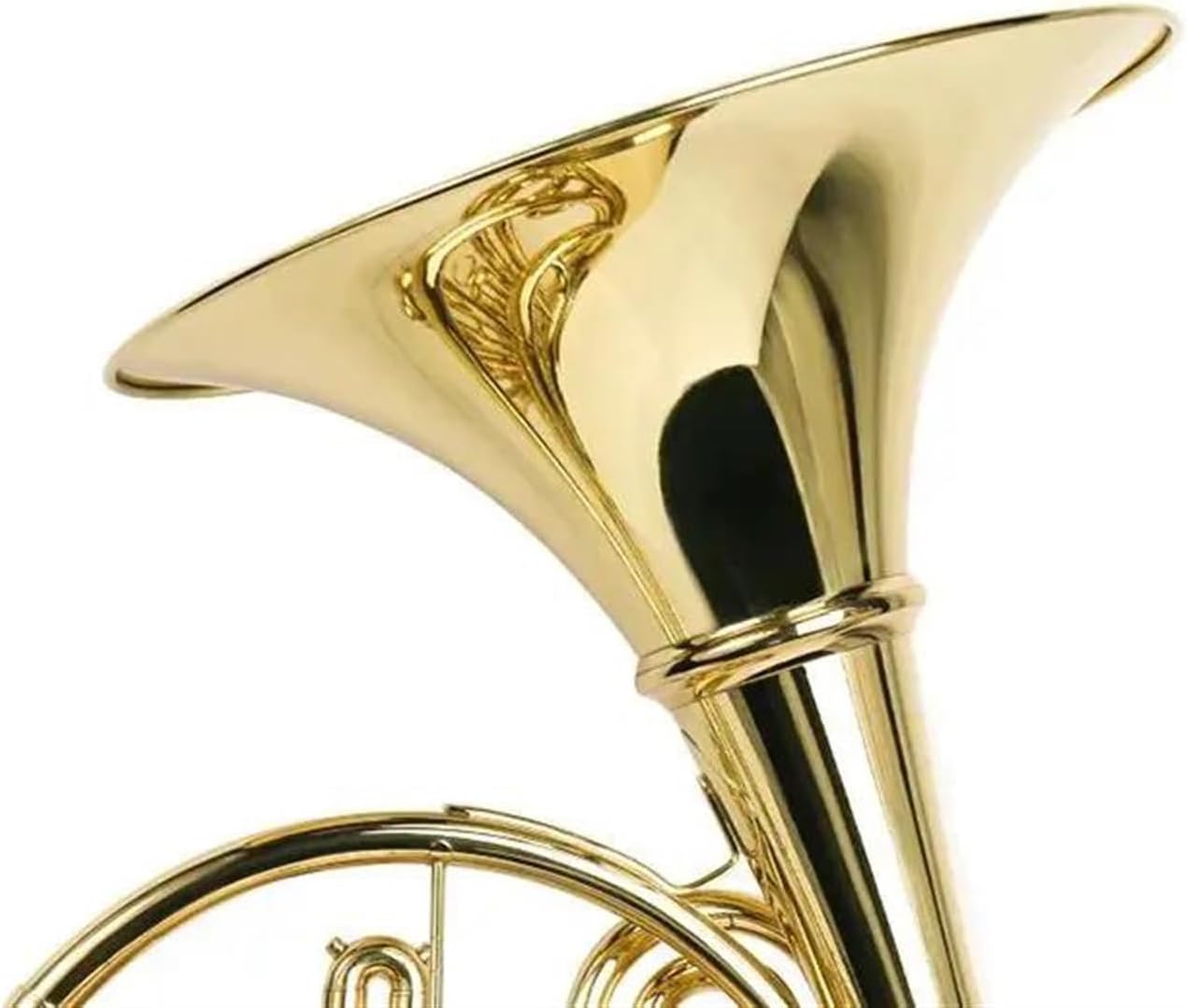 Brass French Horn Wind Instrument Single Key Of Bb Brass French Horn