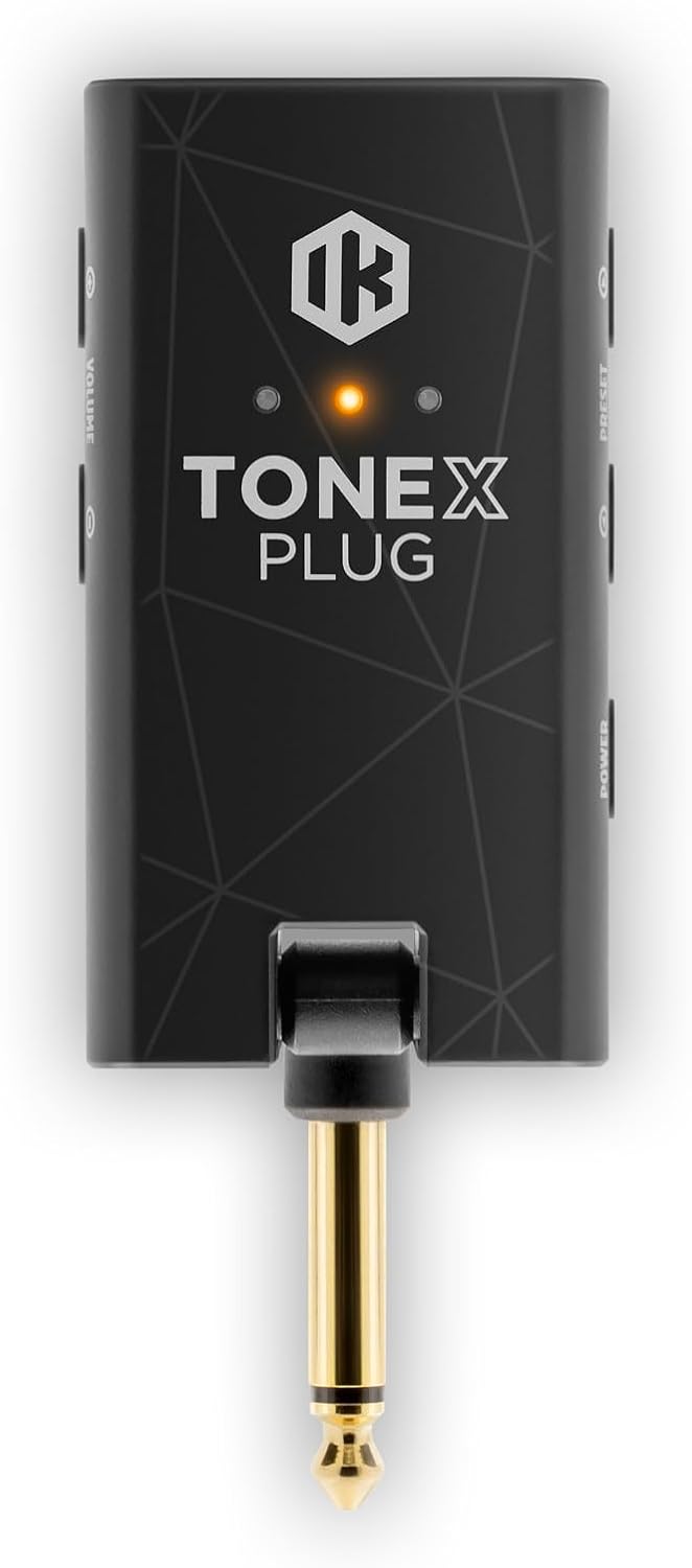 IK Multimedia TONEX Plug with Pouch: Portable AI-Powered Guitar & Bass Headphone Amplifier | 40,000+ AI Tone Models, USB-C Audio Interface, Bluetooth & FX for Secure Travel
