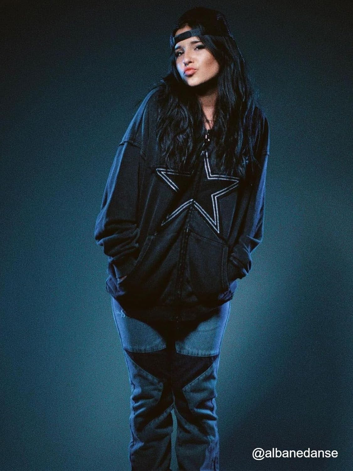 Aelfric Eden Star Zip Up Hoodie Vintage Washed Oversized Graphic Hoodies Streetwear Hooded Sweatshirts Jackets Unisex