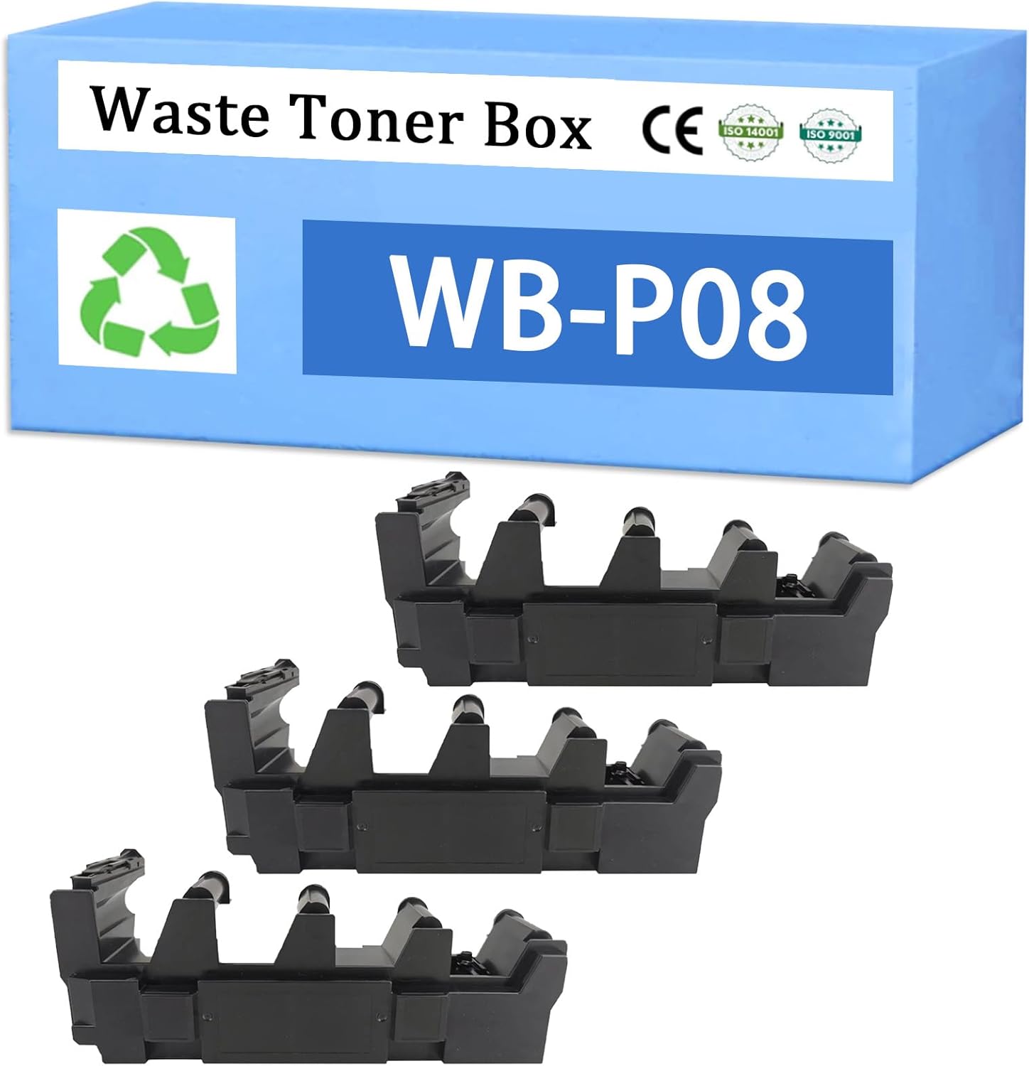 WB-P08 ACDN0Y1 Copier Waste Toner Box Replacement for Konica Minolta,Compatible with Bizhub C3300i C3320i C3350i C4000i C4050i Printer 3-Pack