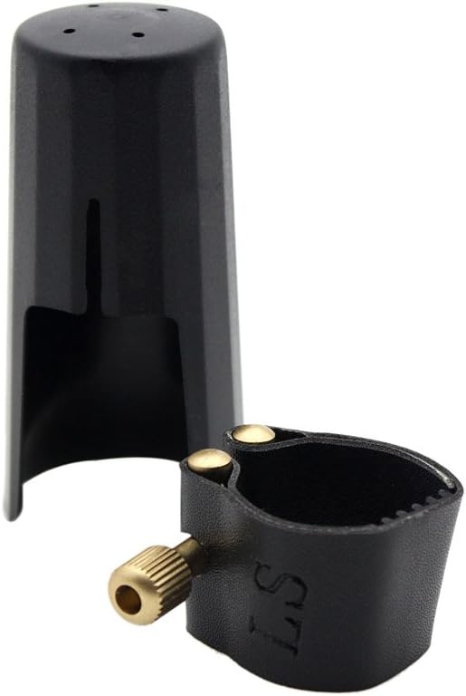 Saxophone Sax Eb Be Alto E Flat Brass and Alto Saxophone Ligature Mouthpiece and Trombone Mouthpiece