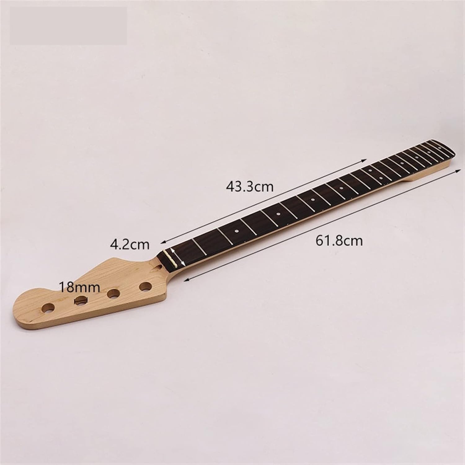 TSTS 4 String Electic Bass Guitar Neck Maple Wood Matte Finish 21 Frets Fingerboard Guitar Neck Guitar ​Neck Replacement
