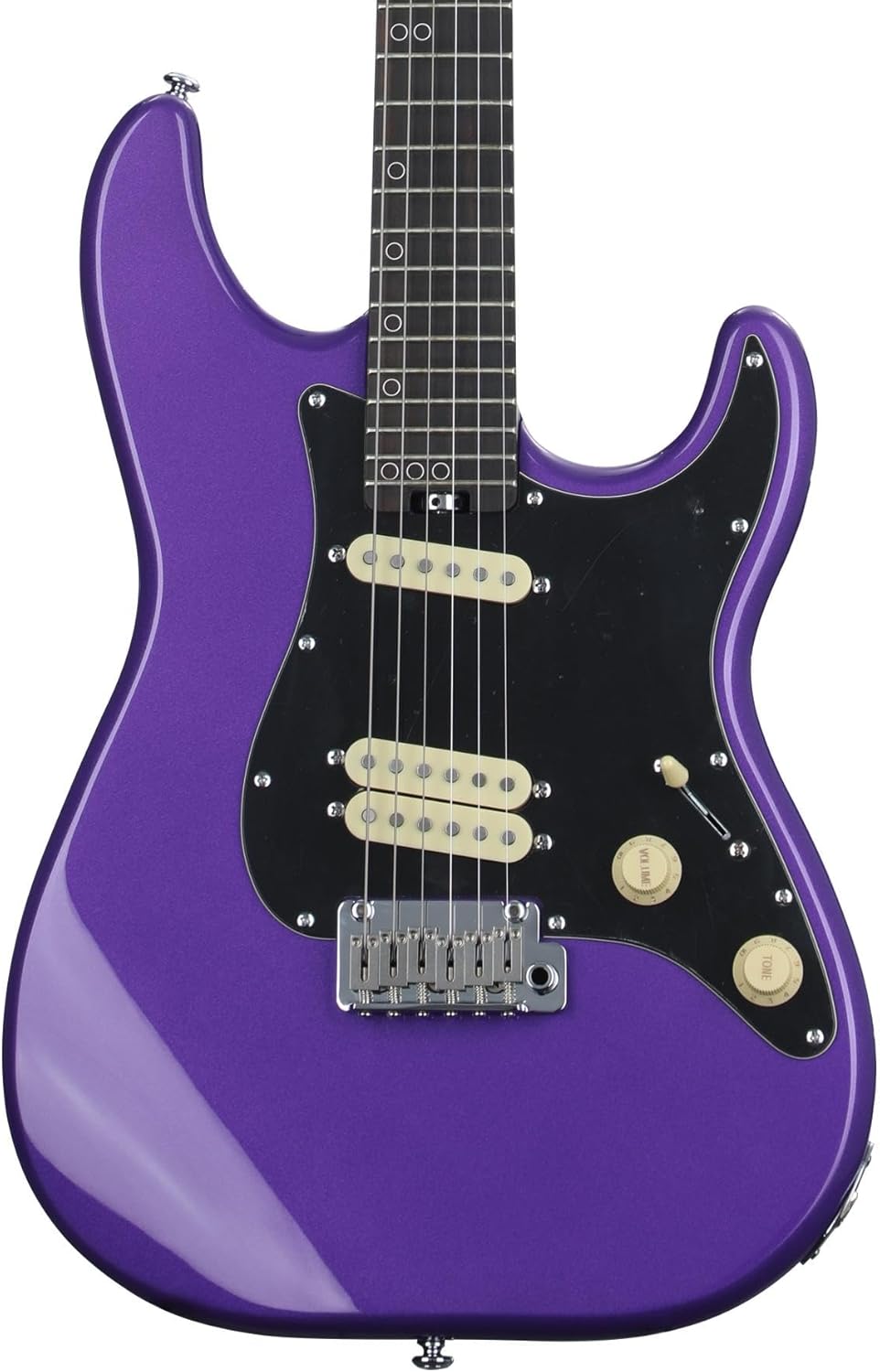 Schecter MV-6 Electric Guitar - Metallic Purple with Ebony Fingerboard