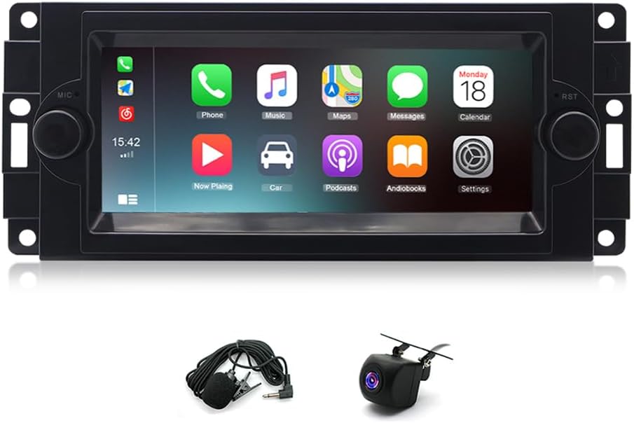 2G+32G w/Android Car Radio Stereo for Dodge RAM 1500 2500 3500 2006-2008, Dodge Durango 2004-2009 Chrysler 300 300C 2005-2007, Jeep Grand Cherokee 2005-2007, 7 inch Touch Screen Car Audio Player