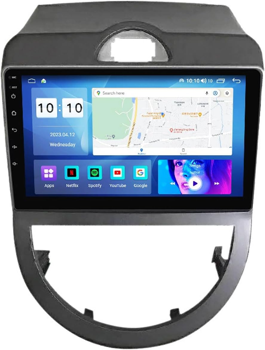 GPS Navigation Car Stereo Built-in Wireless Car-Play Android Auto 9 inch Touch Screen Android 12 Car Radio for KIA Soul 2010-2013 Support Bluetooth DSP