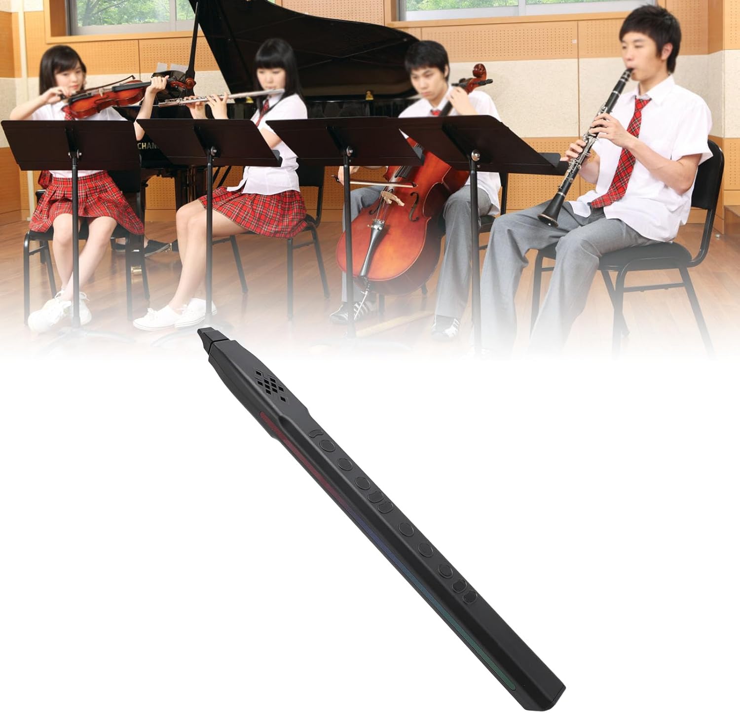 Digital Wind Instrument, Mini Saxophone Instrument with MIDI function, 13 Tones Electronic Wind instrument, Portable Digital Electronic Wind Instrument Synthesizer for Beginners