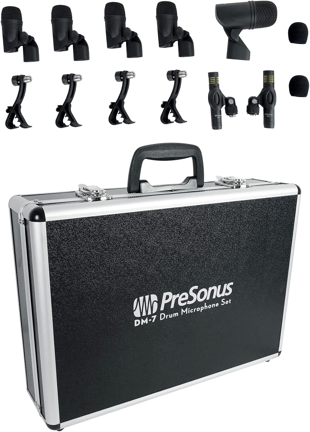 Audiosavings Bundle: (1) Presonus STUDIOLIVE 32SX Compact 32-Ch. 22-Bus Digital Mixer+Recording Interface Bundle With (1) PRESONUS DM-7 Seven-Piece Drum Microphone Kit 7 Drum Mics w/Case (Items 2)