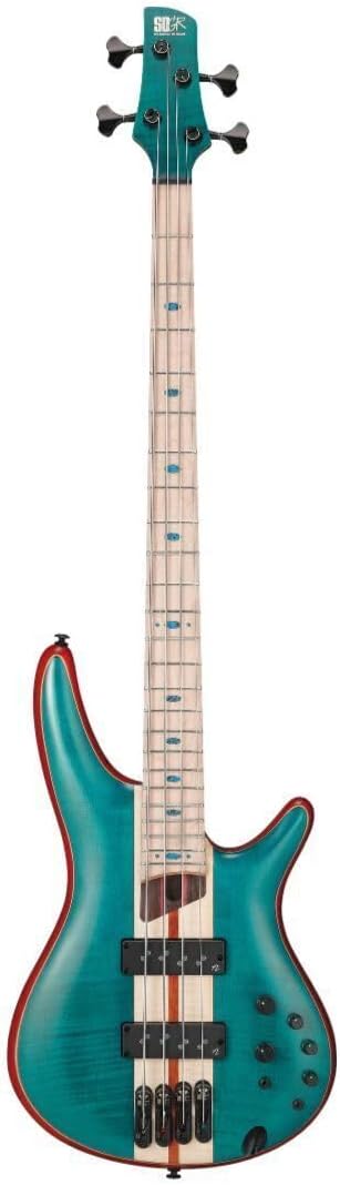 Ibanez SR Premium 4-string Electric Bass Guitar - Caribbean Green Low Gloss