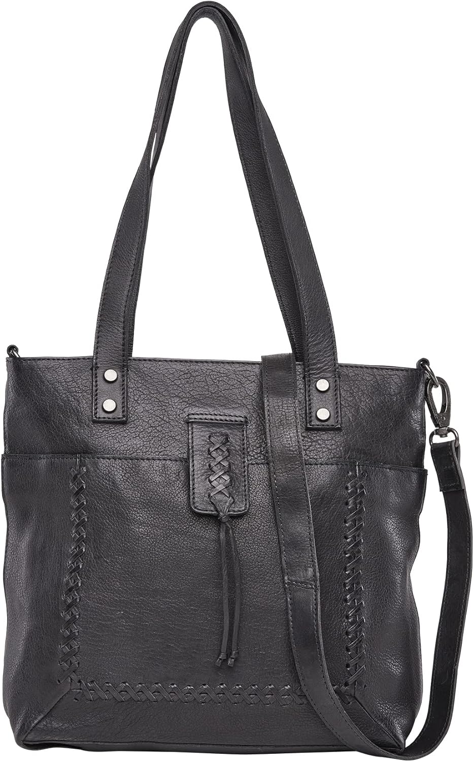 Lady Conceal Concealed Carry Leather Tote Bag for Women - Eden with Universal Holster for Gun