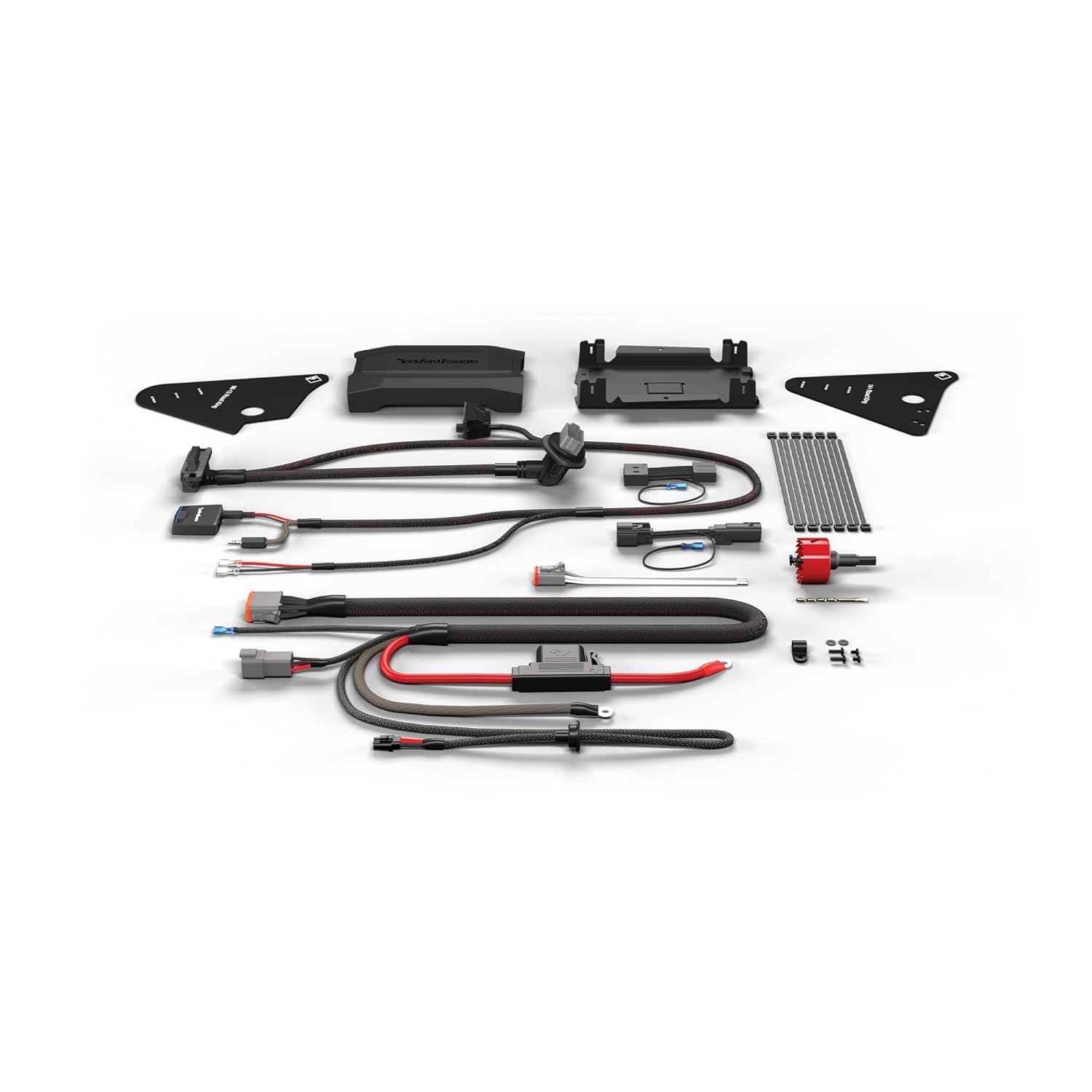 Rockford Fosgate RFK-HDRKM5 Complete M5 Amplifier Installation Kit for 1998+ Harley Davidson Road King Motorcycles